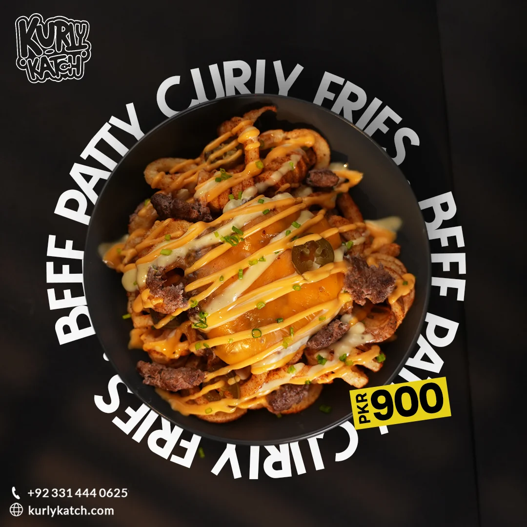 Kurly Katch food ad