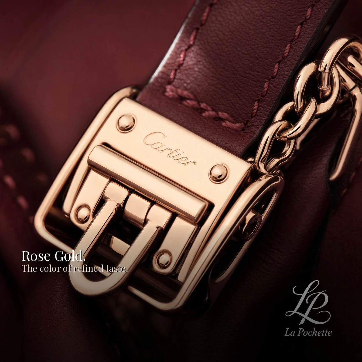 La Pochette rose gold post