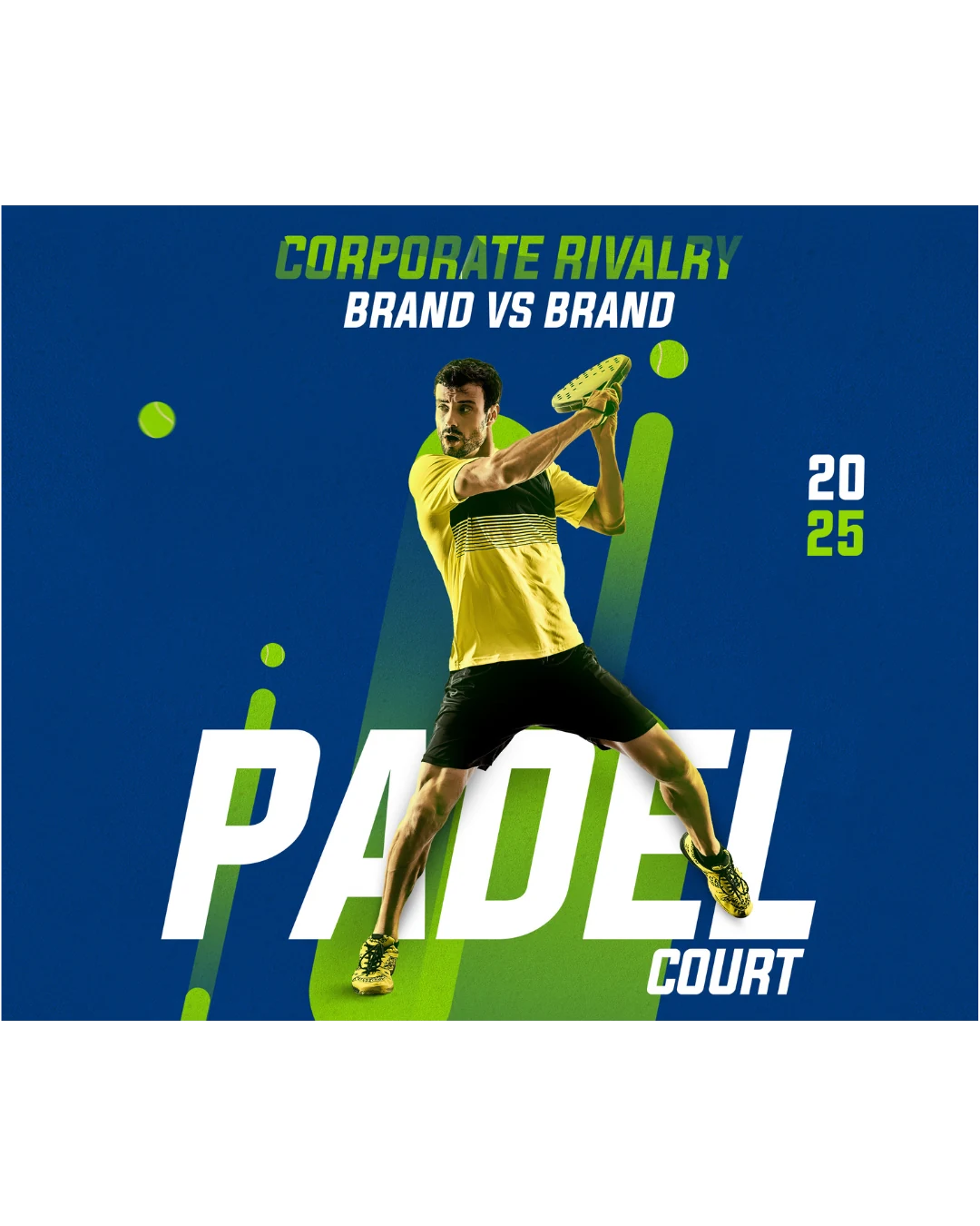 Padel court corporate event post